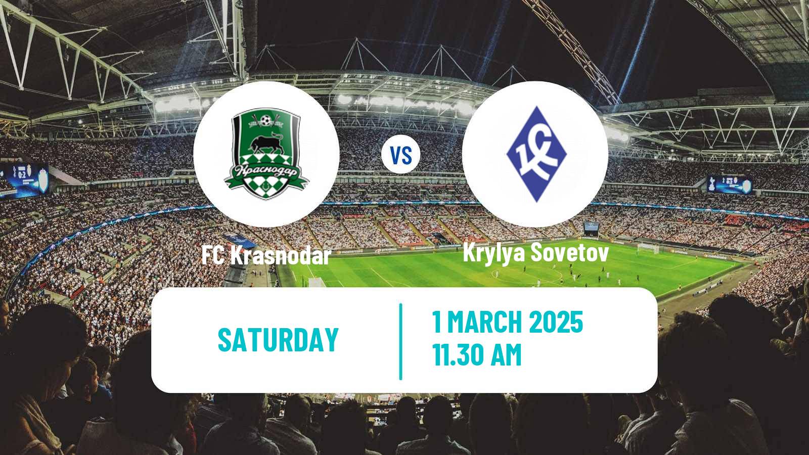 Soccer Russian Premier League Krasnodar - Krylya Sovetov