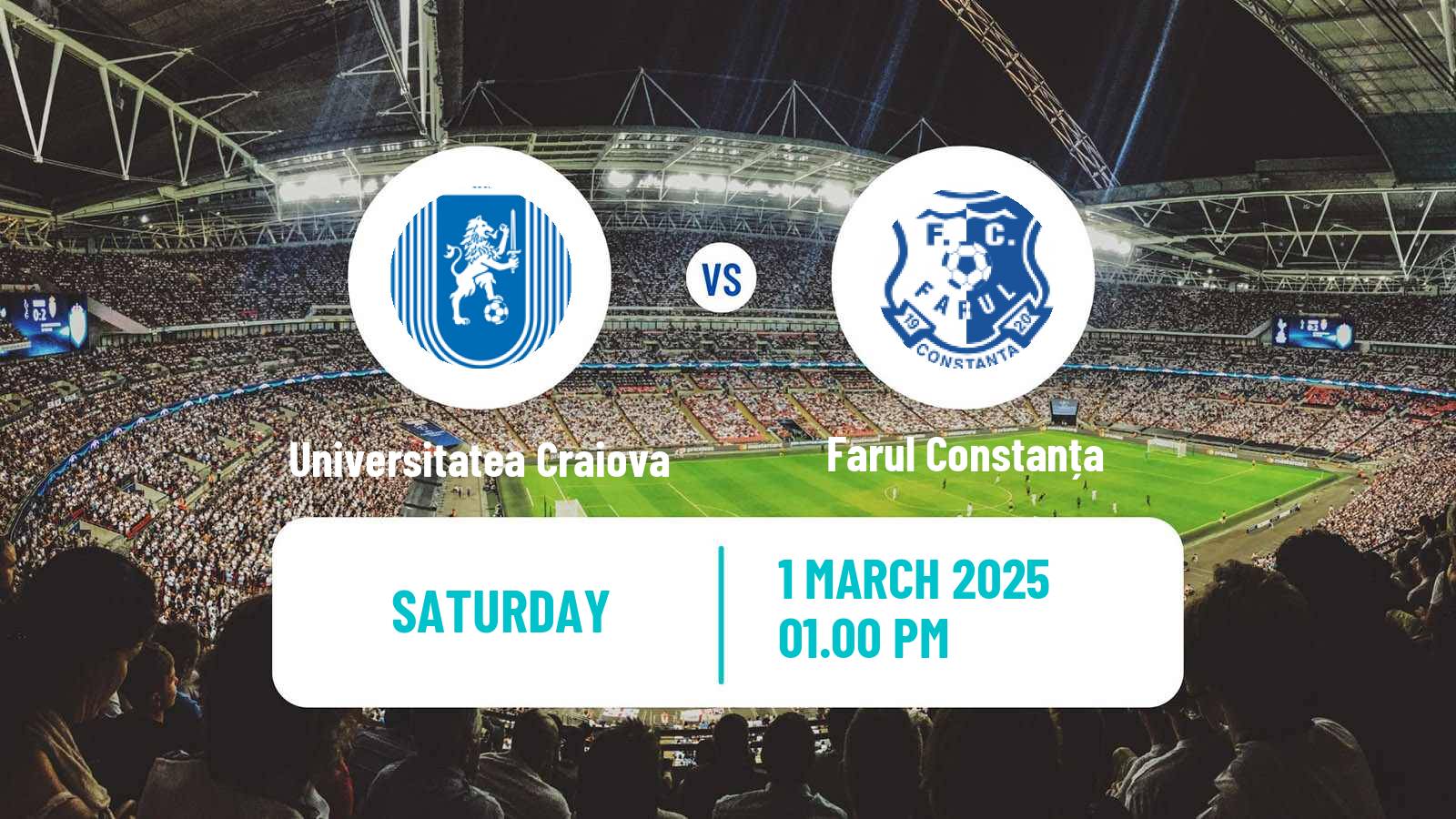 Soccer Romanian Liga 1 Universitatea Craiova - Farul Constanța