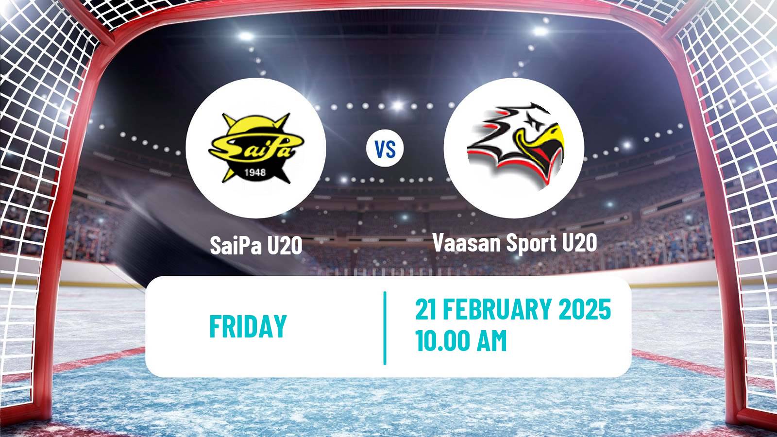 Hockey Finnish SM-sarja U20 SaiPa U20 - Vaasan Sport U20