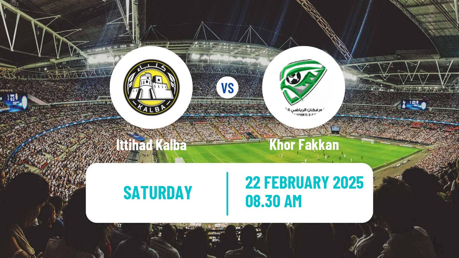 Soccer UAE Football League Ittihad Kalba - Khor Fakkan