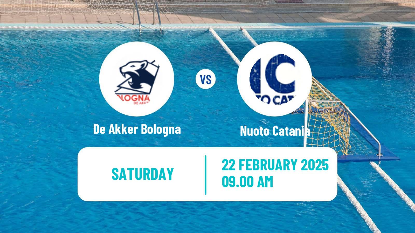 Water polo Italian A1 Water Polo De Akker Bologna - Nuoto Catania