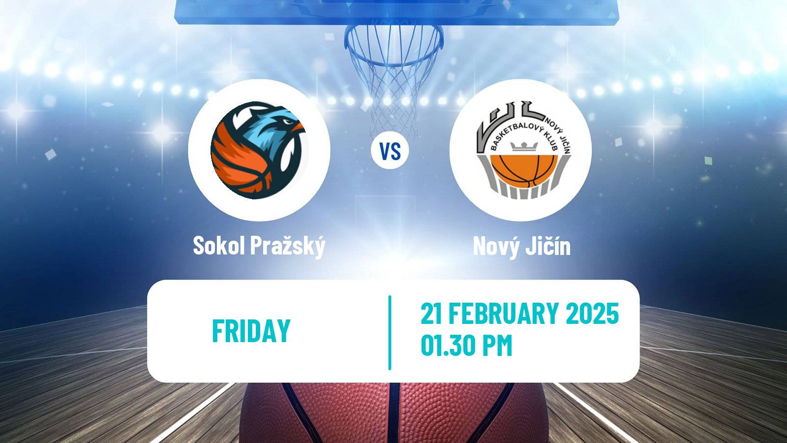 Basketball Czech 1 Liga Basketball Sokol Pražský - Nový Jičín