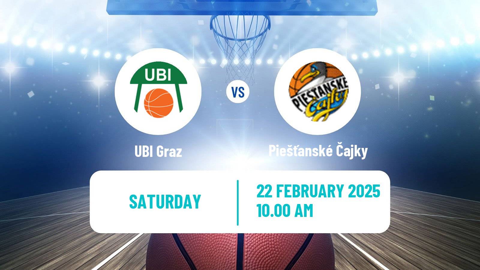 Basketball CEWL Women UBI Graz - Piešťanské Čajky