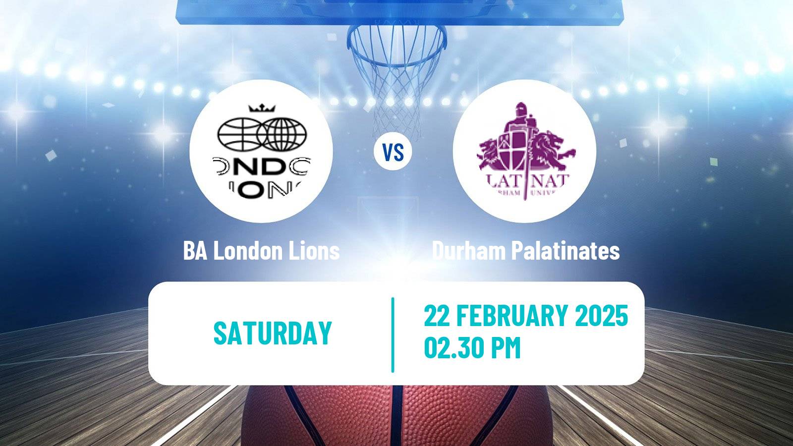 Basketball British WBBL BA London Lions - Durham Palatinates