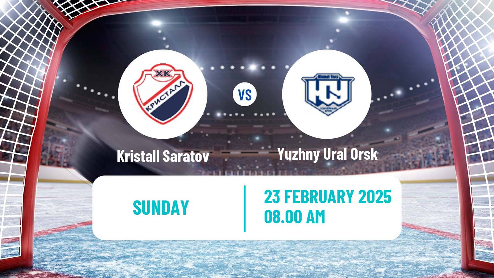 Hockey VHL Kristall Saratov - Yuzhny Ural Orsk