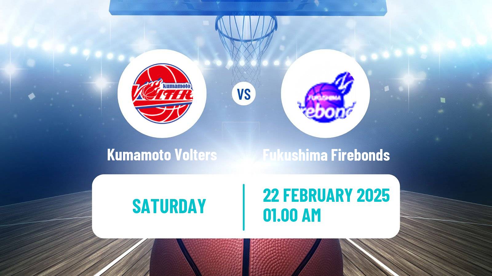 Basketball Japan B2 League Basketball Kumamoto Volters - Fukushima Firebonds