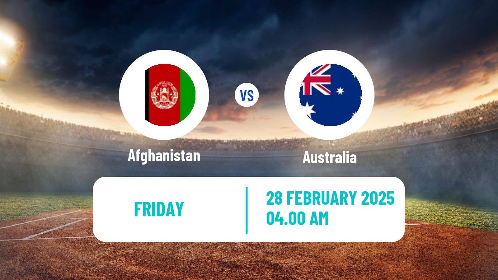 Cricket ICC Champions Trophy Afghanistan - Australia