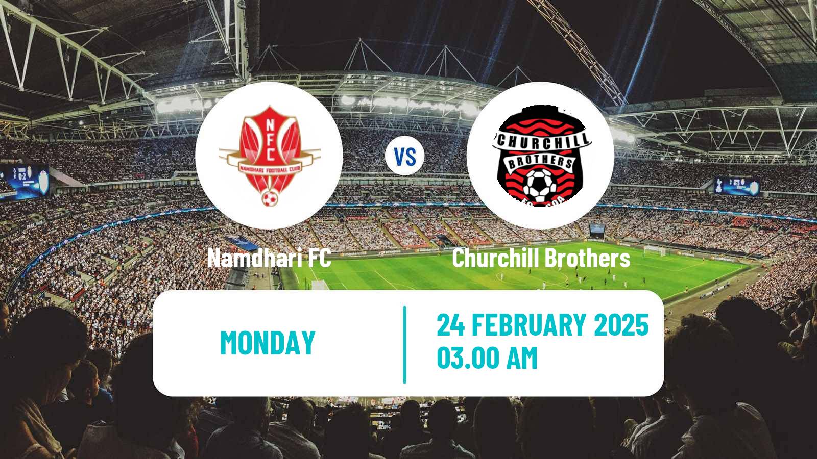 Soccer Indian I-League Namdhari - Churchill Brothers