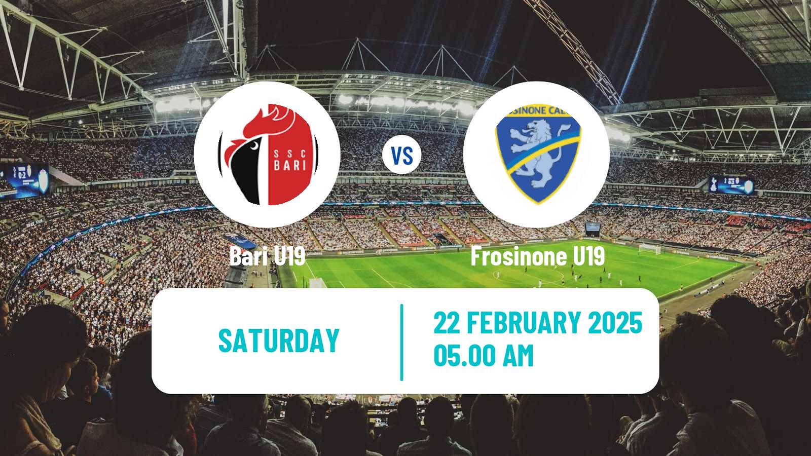 Soccer Italian Primavera 2 Bari U19 - Frosinone U19