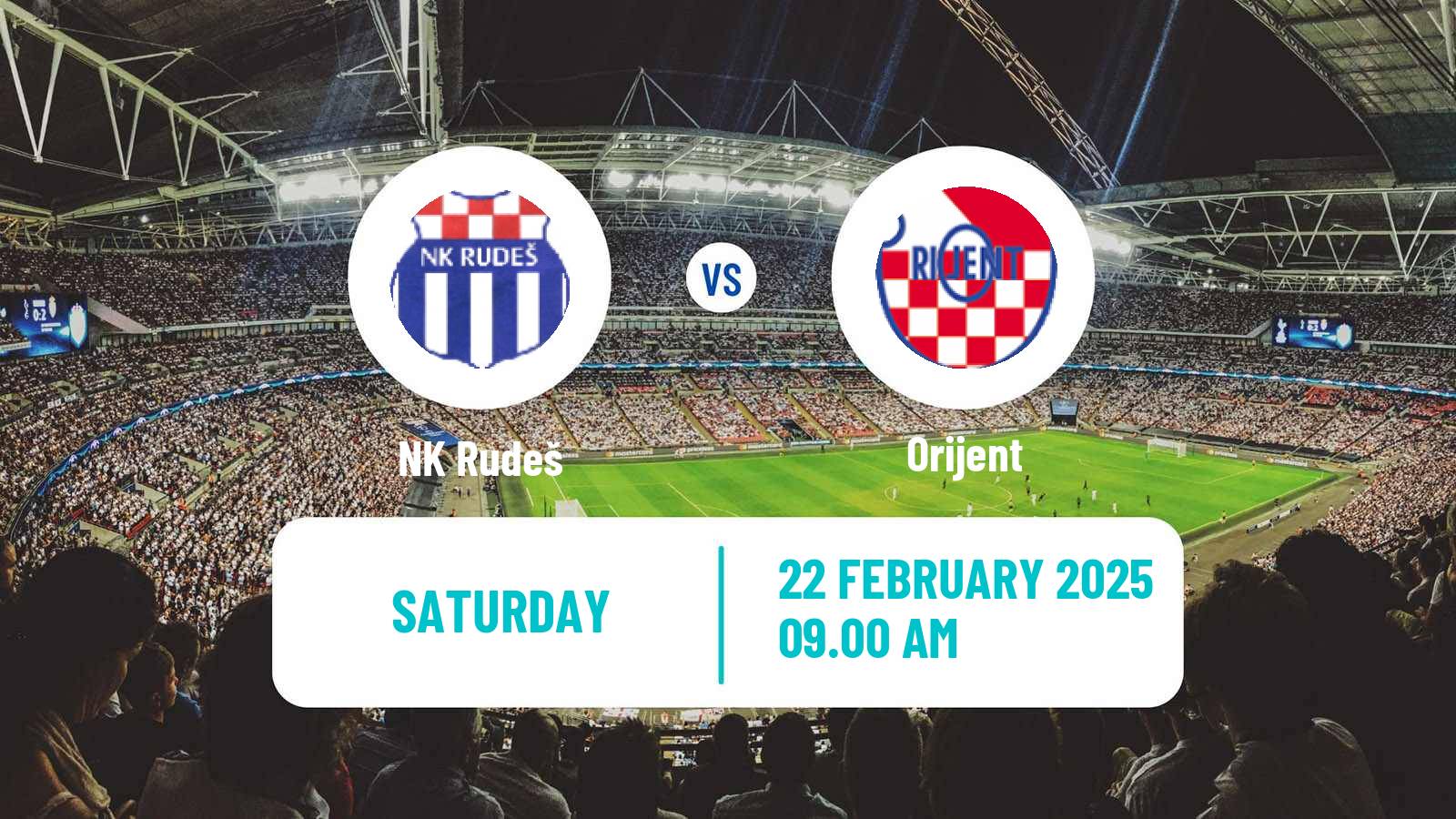 Soccer Croatian Prva NL Rudeš - Orijent