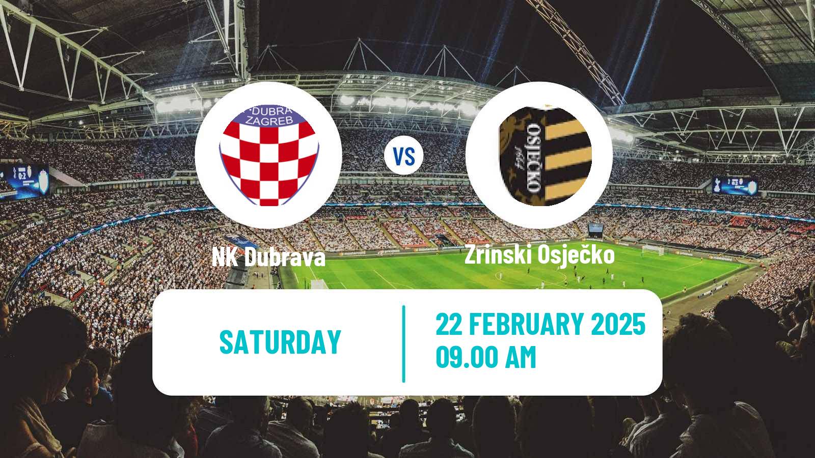 Soccer Croatian Prva NL Dubrava - Zrinski Osječko