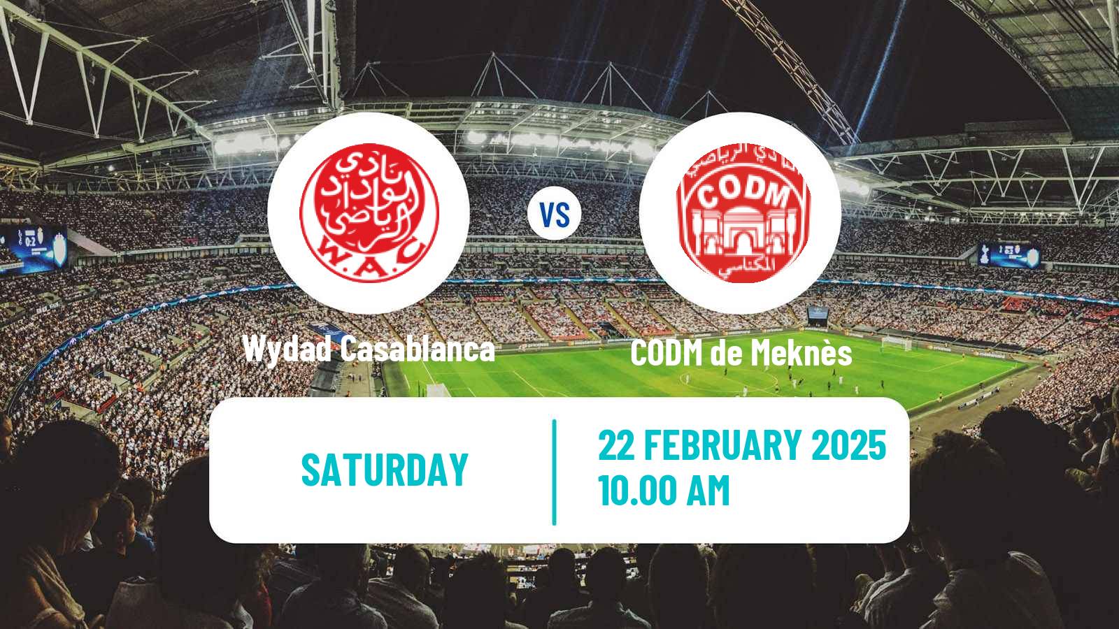 Soccer Moroccan Botola Wydad Casablanca - CODM de Meknès