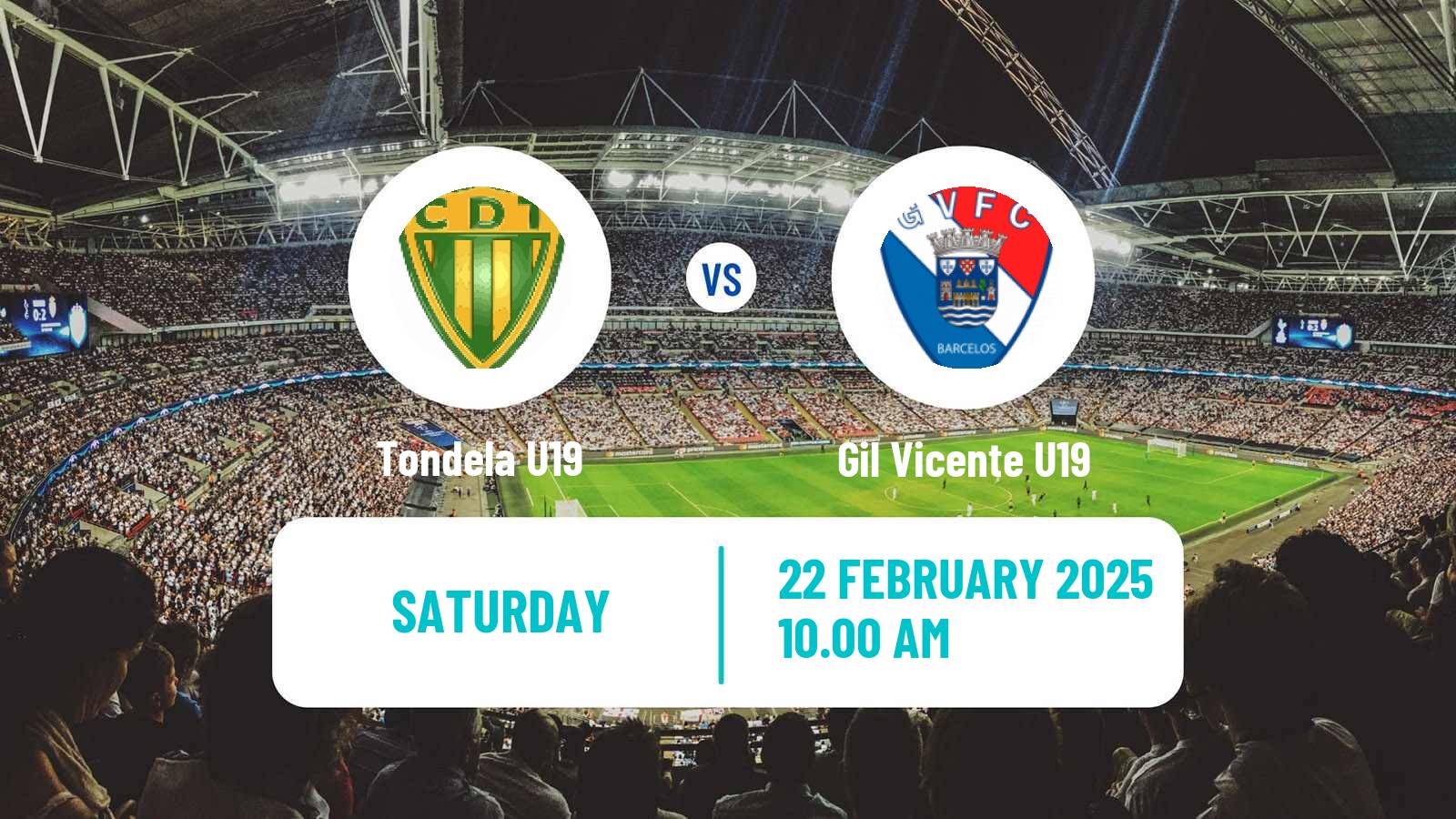 Soccer Portuguese Campeonato Nacional U19 Tondela U19 - Gil Vicente U19