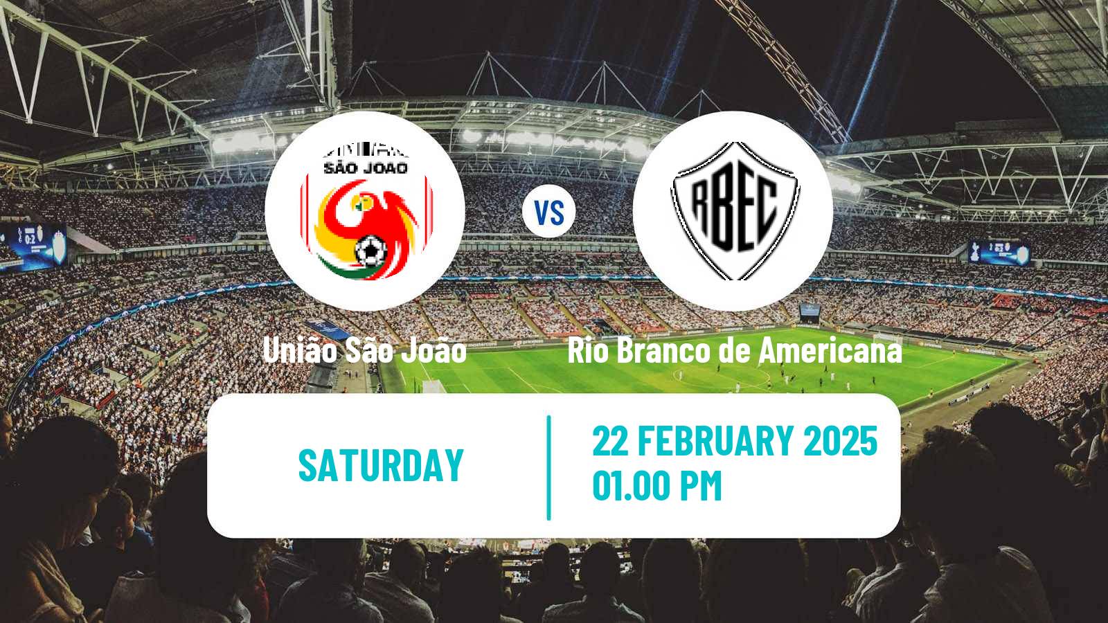 Soccer Brazilian Campeonato Paulista A3 União São João - Rio Branco de Americana