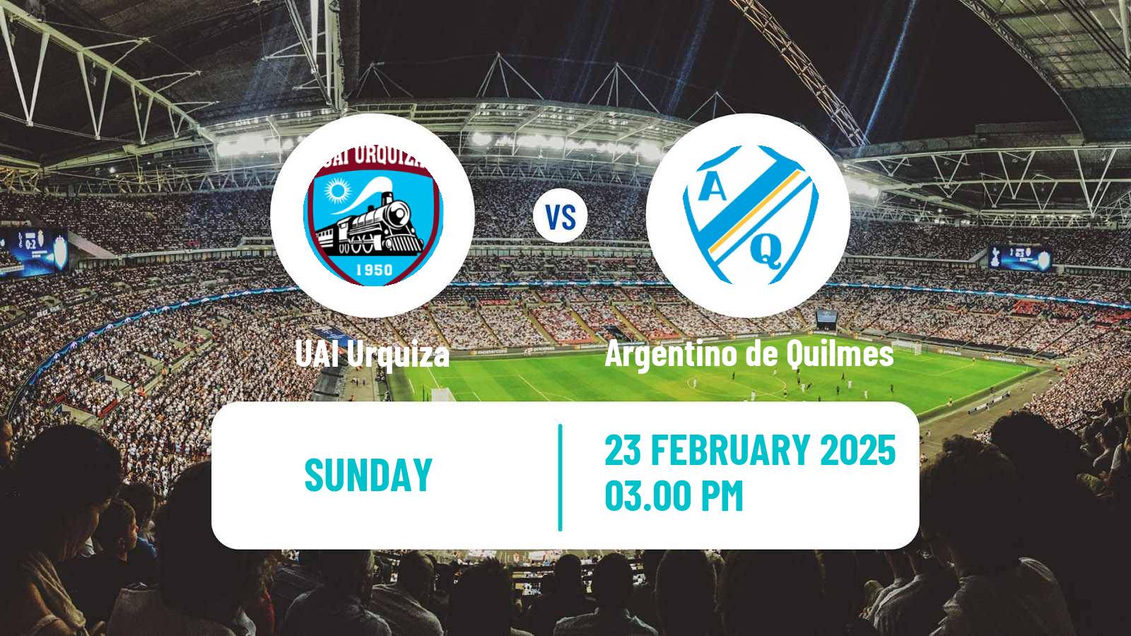 Soccer Argentinian Primera B UAI Urquiza - Argentino de Quilmes