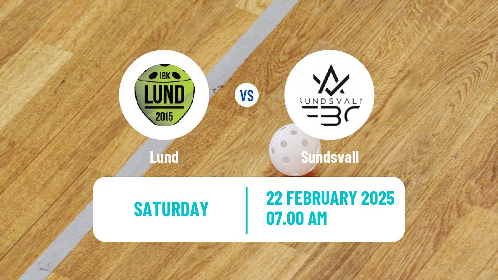 Floorball Swedish Allsvenskan Floorball Lund - Sundsvall