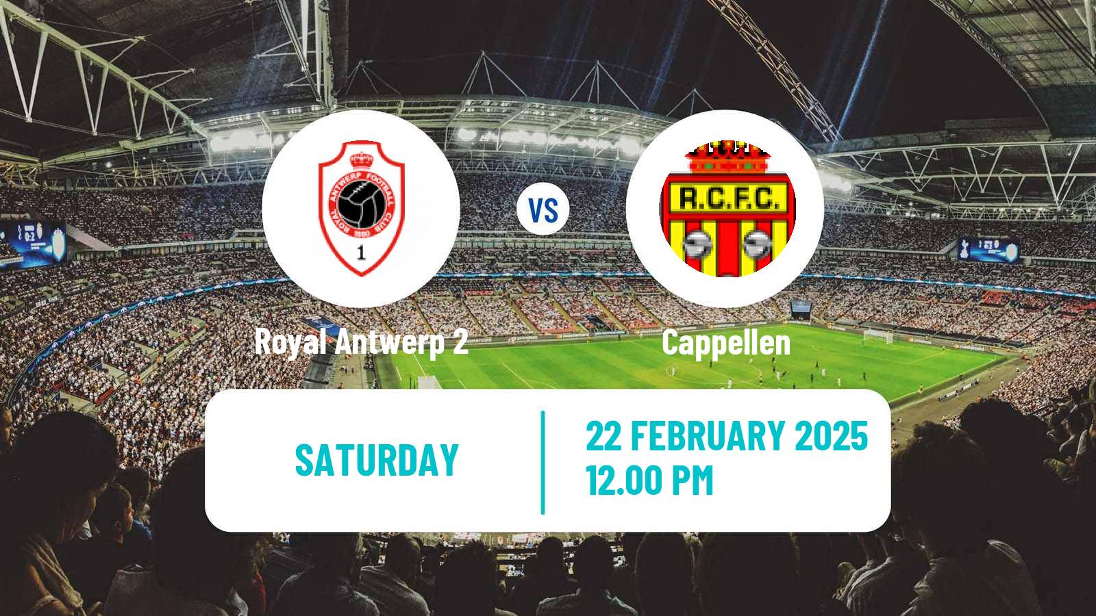 Soccer Belgian National Division 1 VV Royal Antwerp 2 - Cappellen