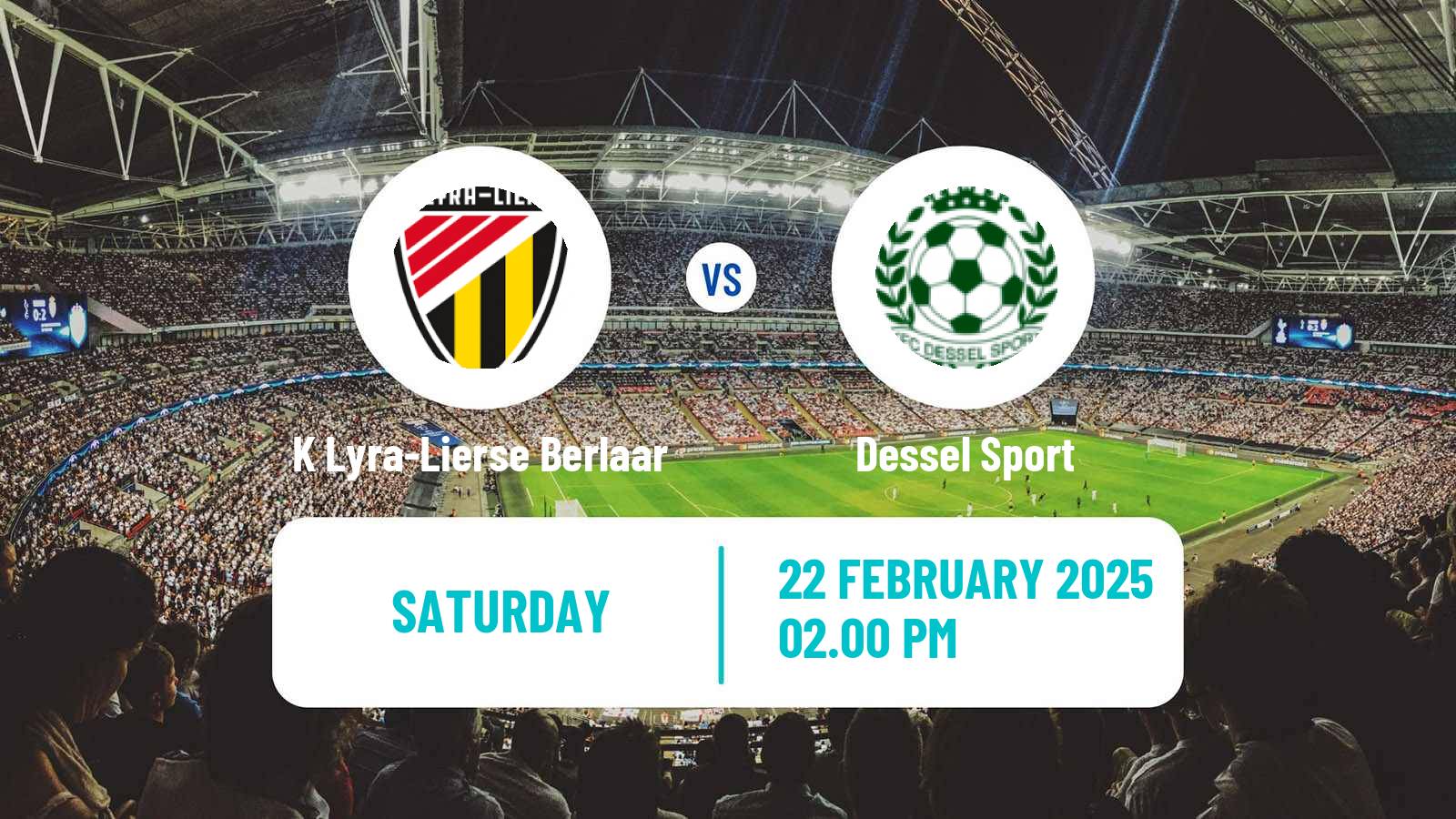 Soccer Belgian National Division 1 VV K Lyra-Lierse Berlaar - Dessel Sport