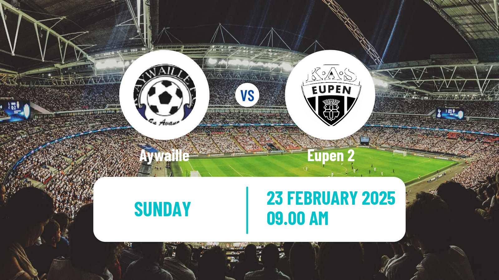 Soccer Belgian Second Amateur Division Group C Aywaille - Eupen 2