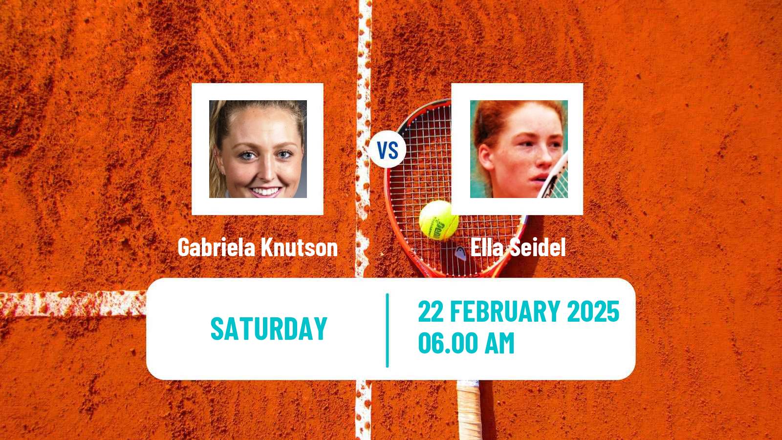 Tennis ITF W75 Prague Women Gabriela Knutson - Ella Seidel