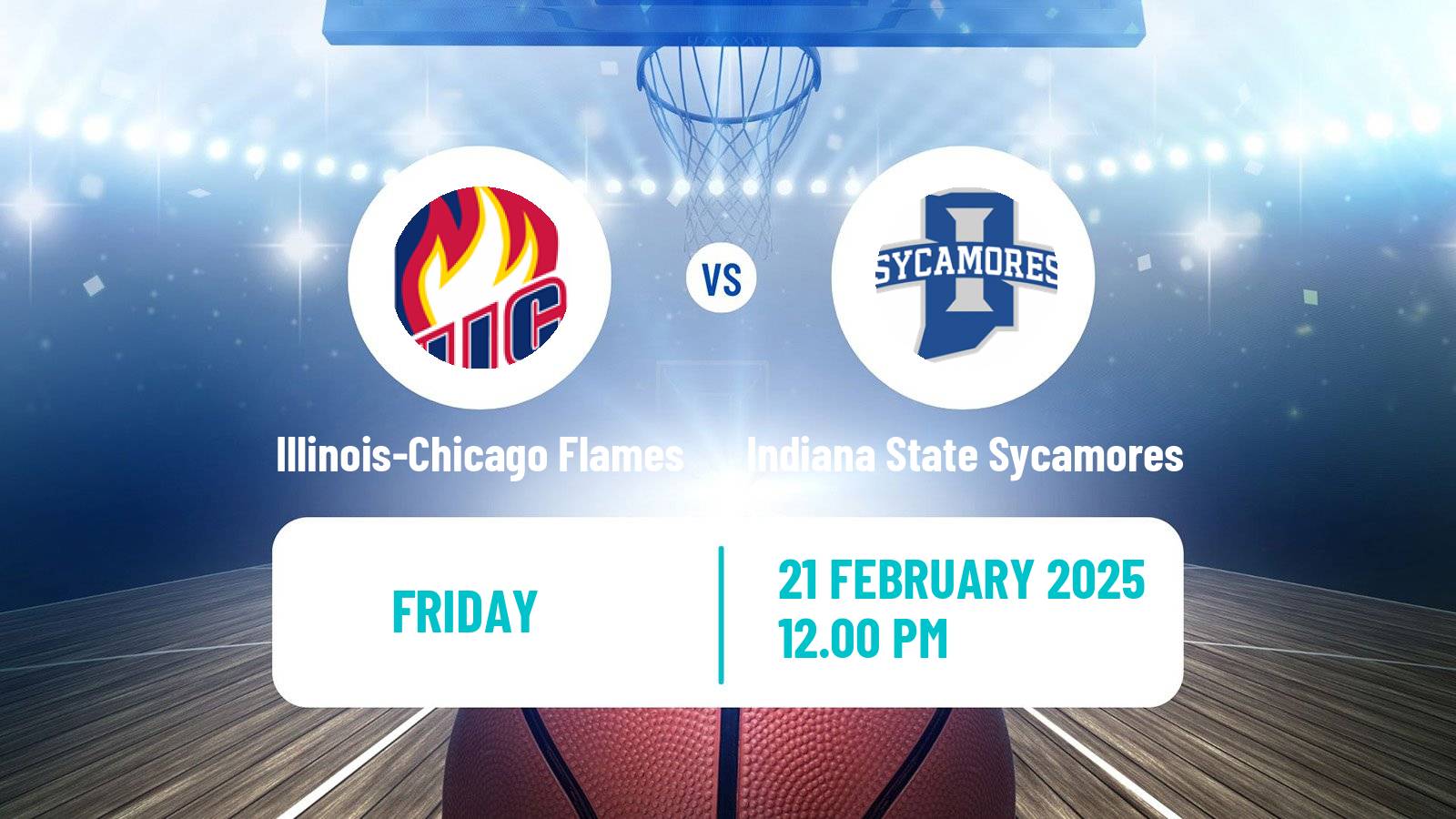 Basketball NCAA College Basketball Women Illinois-Chicago Flames - Indiana State Sycamores