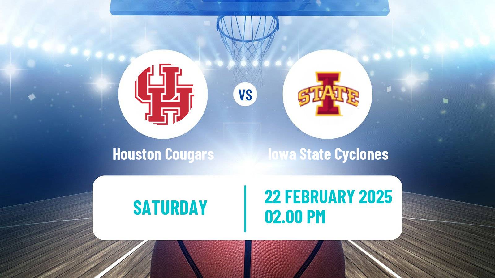 Basketball NCAA College Basketball Houston Cougars - Iowa State Cyclones