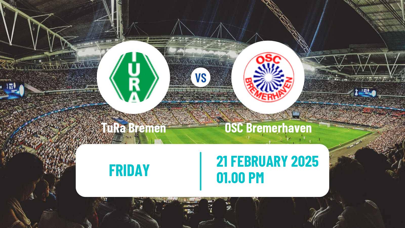 Soccer German Oberliga Bremen TuRa Bremen - OSC Bremerhaven