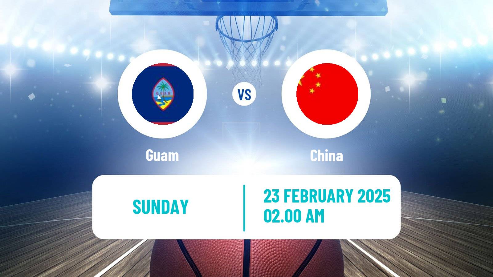 Basketball Asia Cup Basketball Guam - China