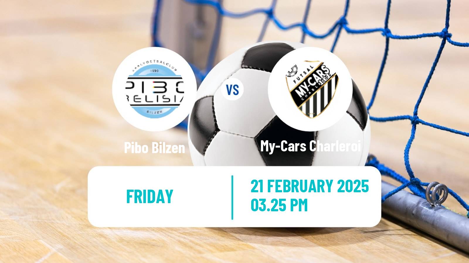 Futsal Belgian Division 1 Futsal Pibo Bilzen - My-Cars Charleroi