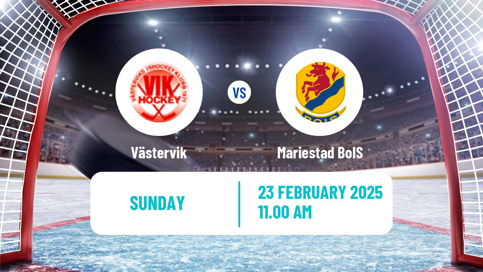 Hockey Swedish Hockey AllEttan Södra Västervik - Mariestad BoIS