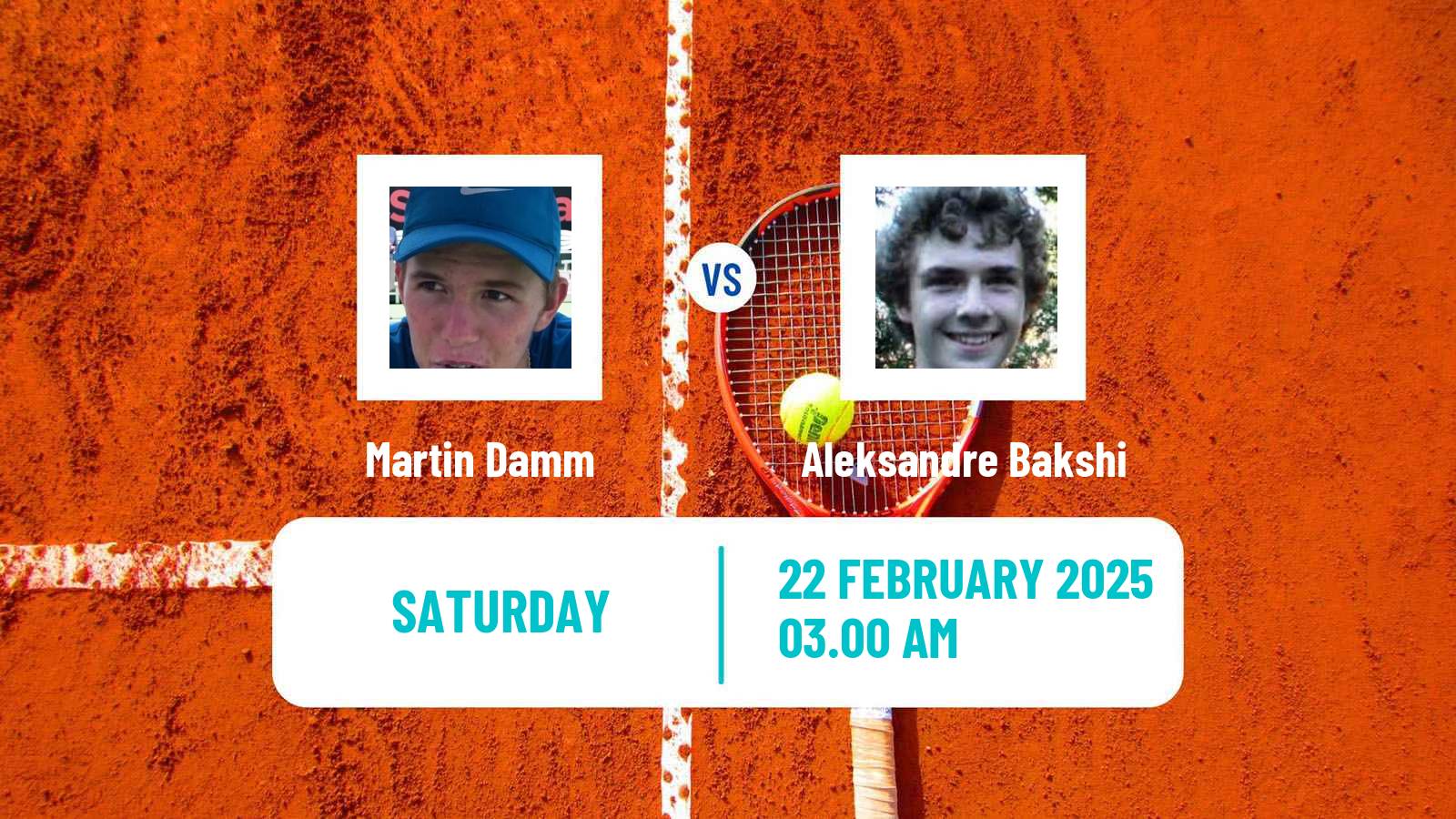 Tennis ITF M15 Sharm Elsheikh 4 Men Martin Damm - Aleksandre Bakshi