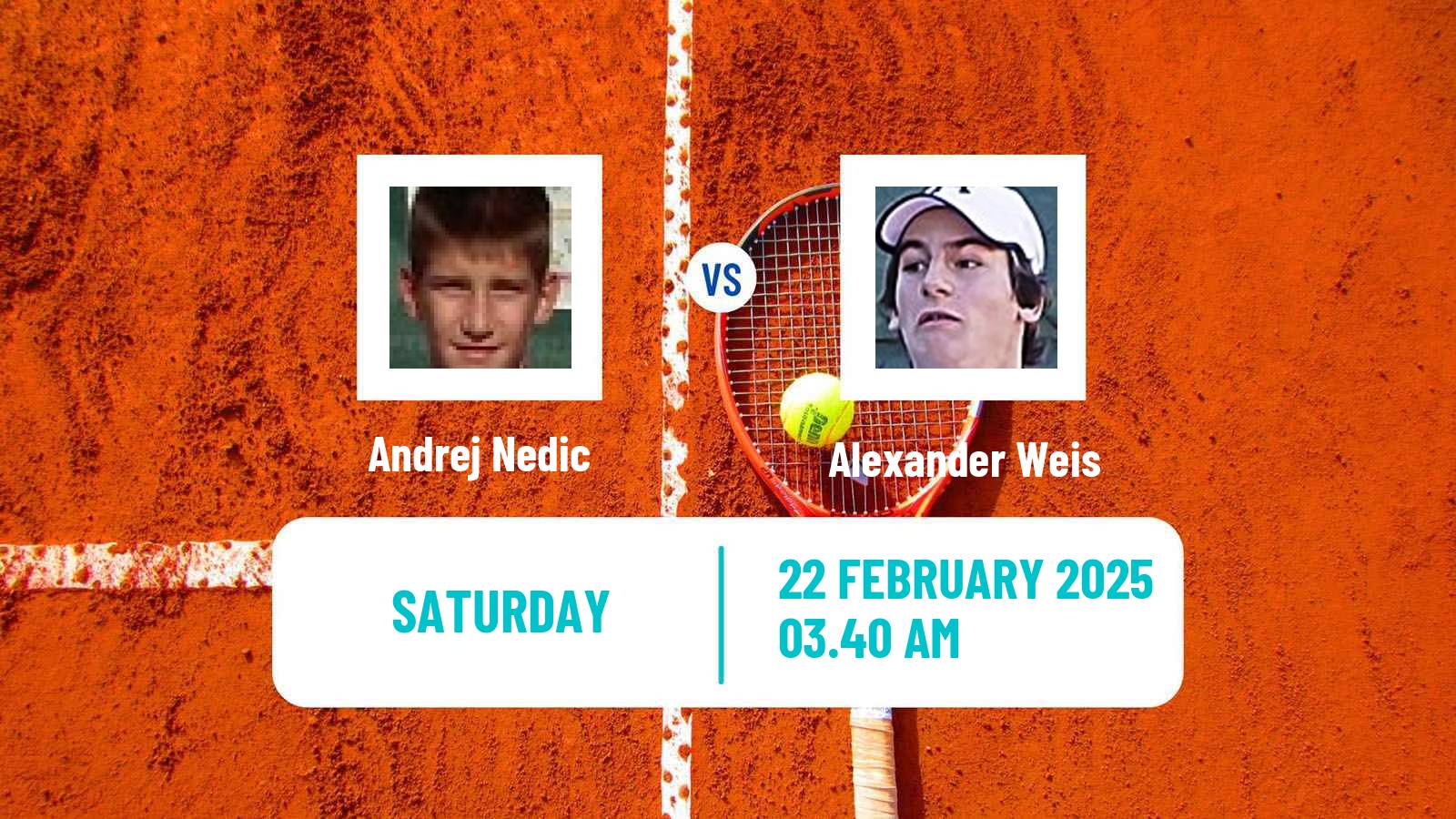 Tennis ITF M15 Antalya 5 Men Andrej Nedic - Alexander Weis