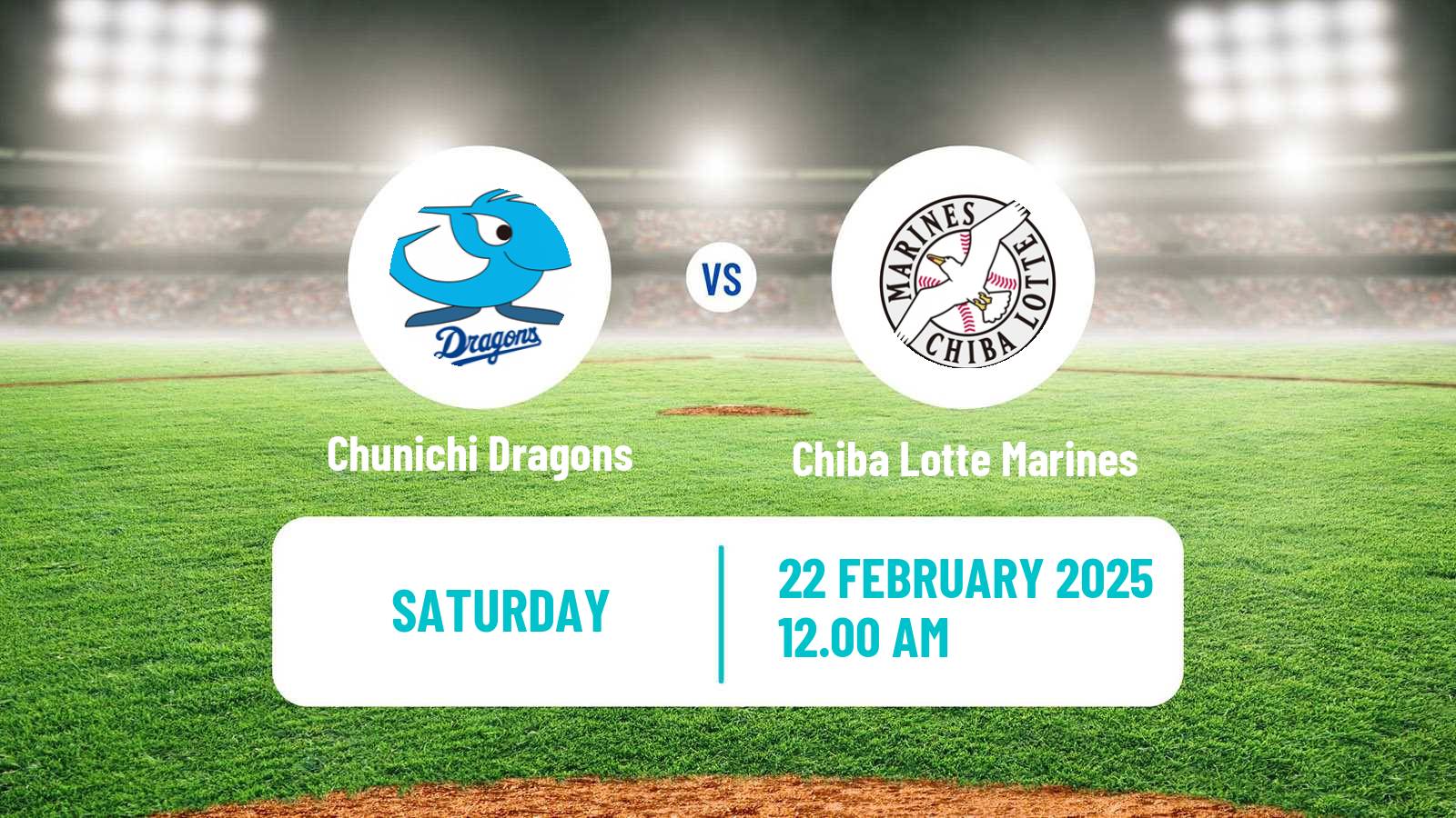 Baseball NPB Chunichi Dragons - Chiba Lotte Marines