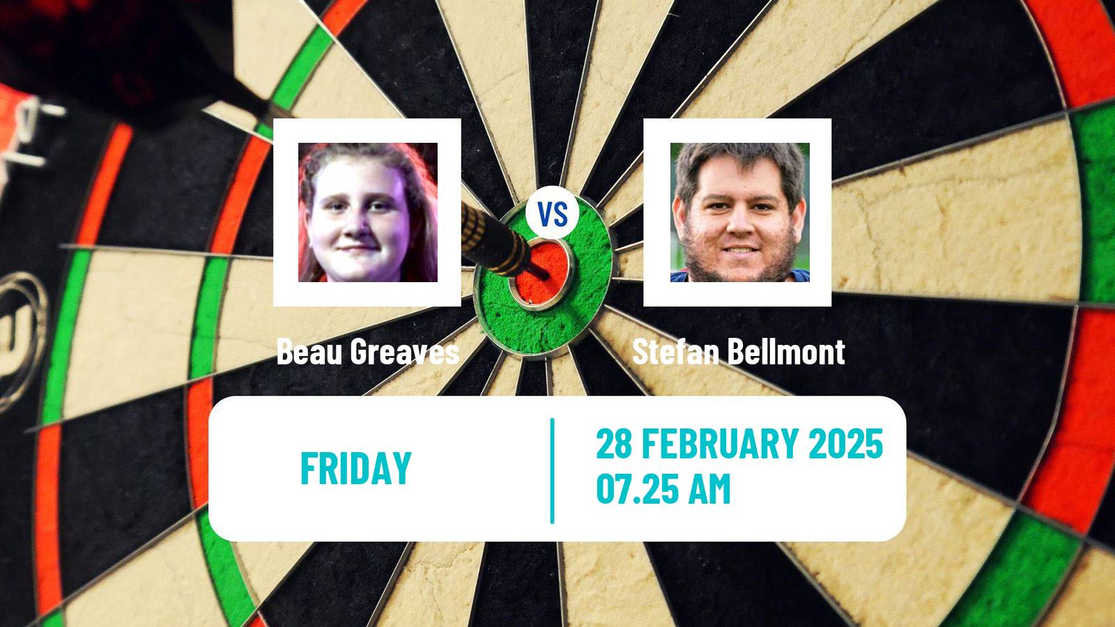 Darts Uk Open Beau Greaves - Stefan Bellmont