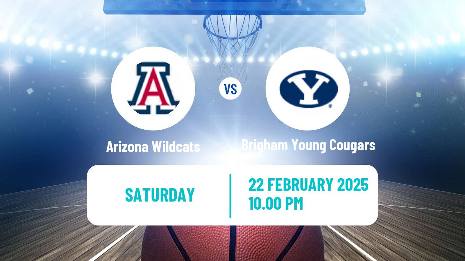 Basketball NCAA College Basketball Arizona Wildcats - Brigham Young Cougars