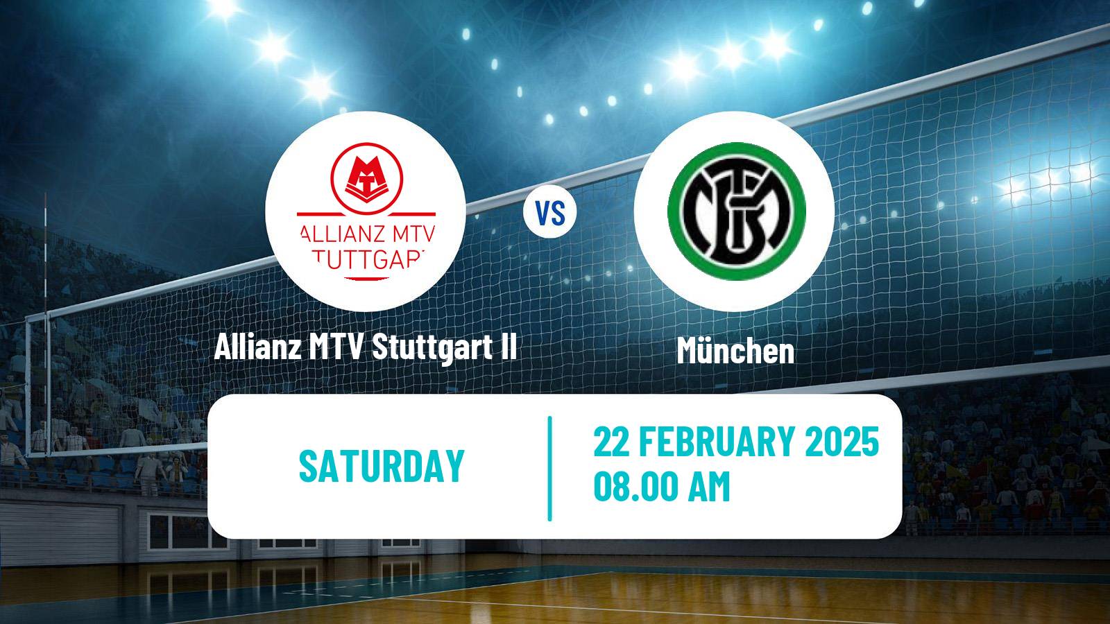 Volleyball German 2 Bundesliga South Volleyball Women Allianz MTV Stuttgart II - München