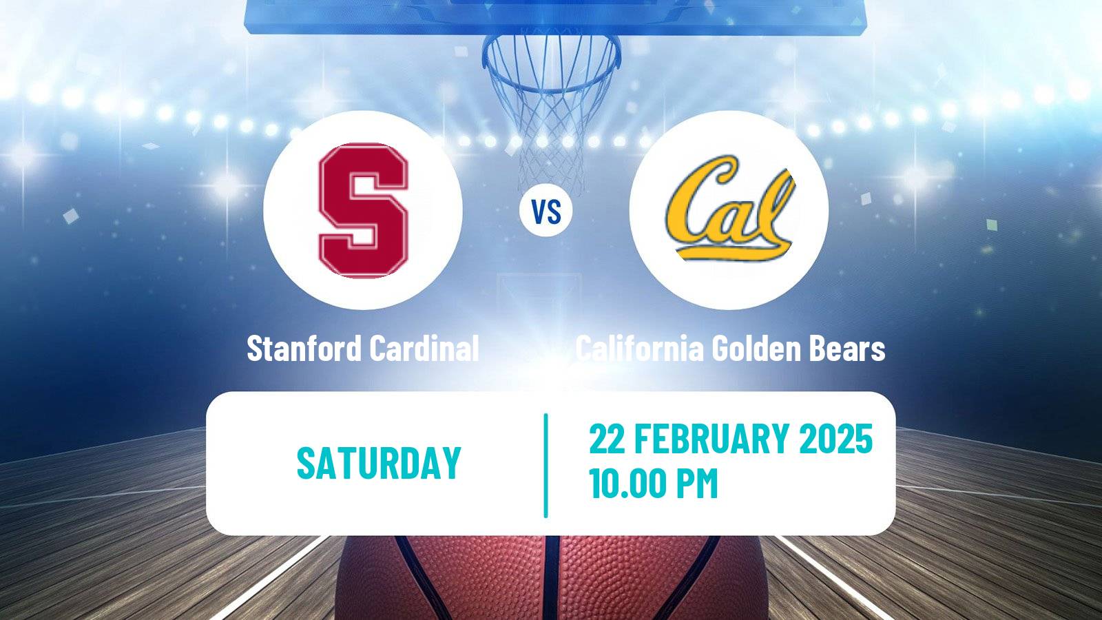 Basketball NCAA College Basketball Stanford Cardinal - California Golden Bears