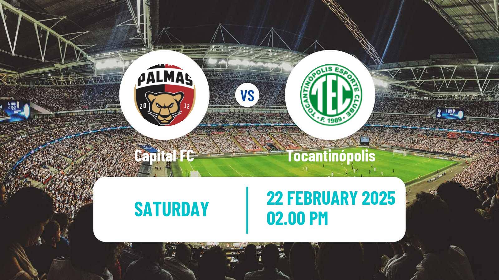 Soccer Brazilian Campeonato Tocantinense Capital FC - Tocantinópolis