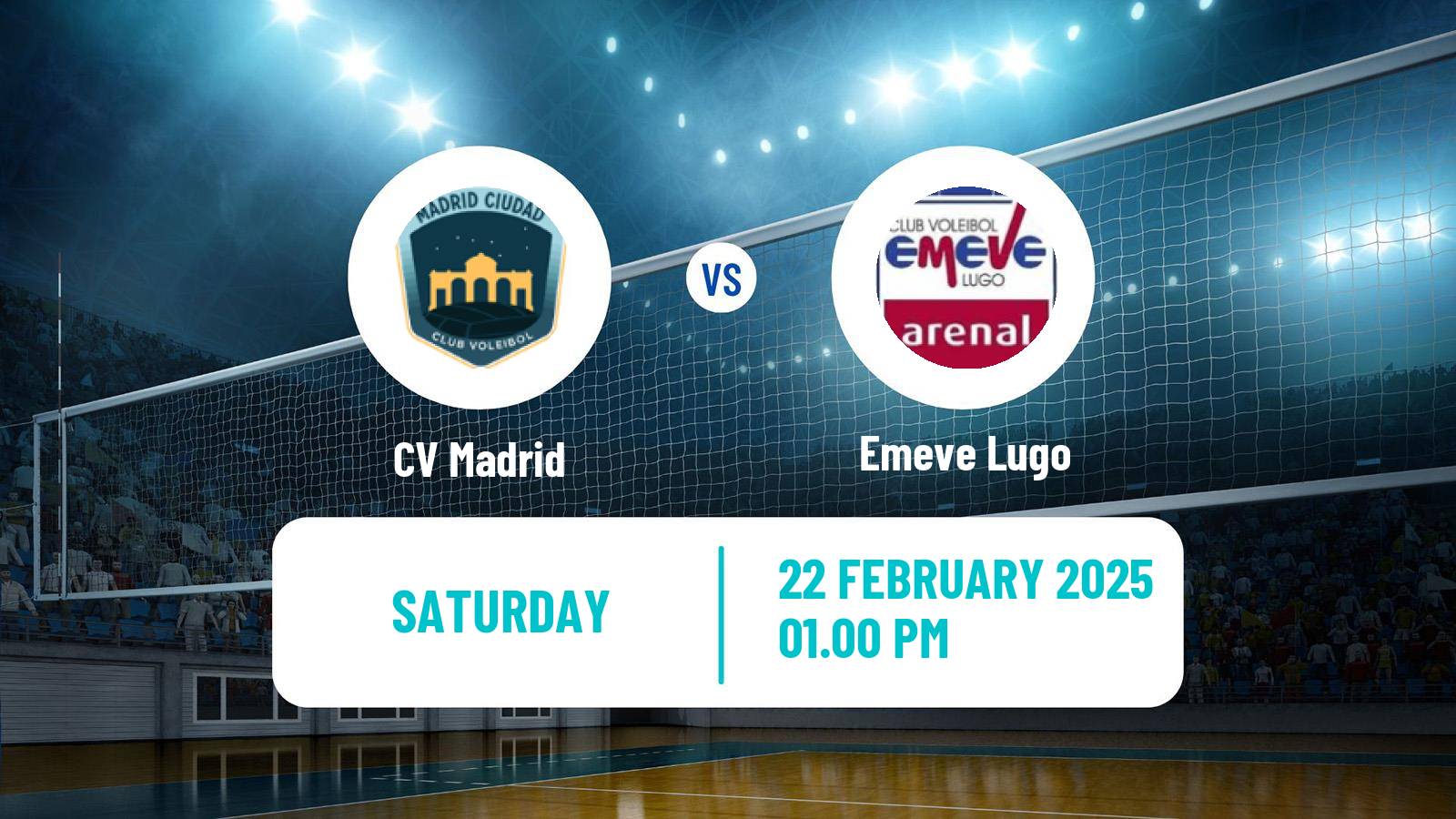 Volleyball Spanish SuperLiga Volleyball Women CV Madrid - Emeve Lugo