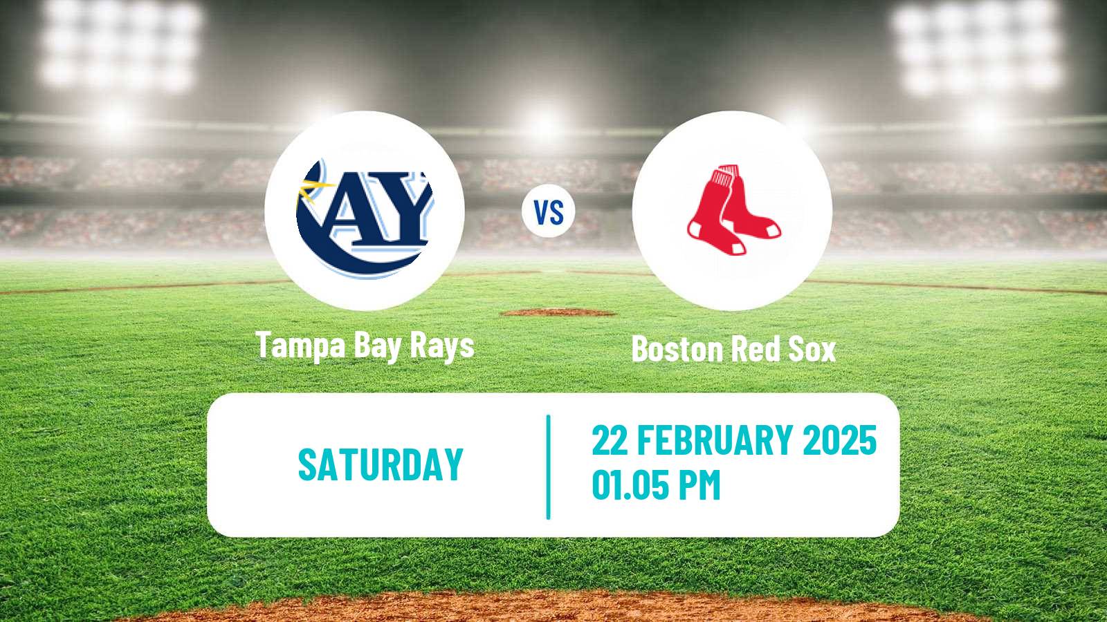 Baseball MLB Spring Training Tampa Bay Rays - Boston Red Sox