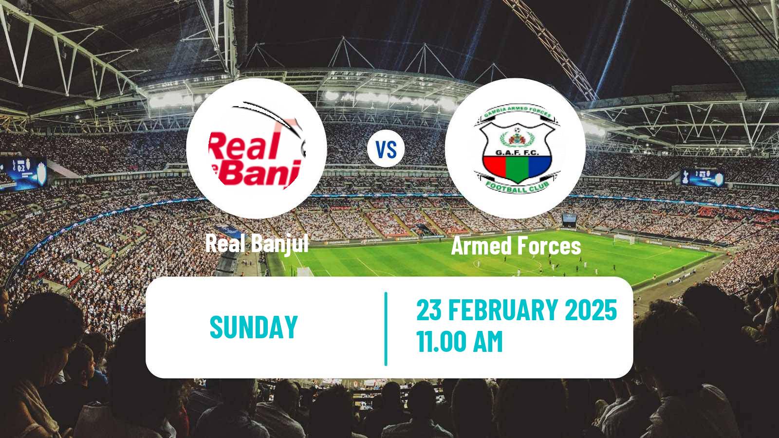 Soccer Gambian GFA League Real Banjul - Armed Forces