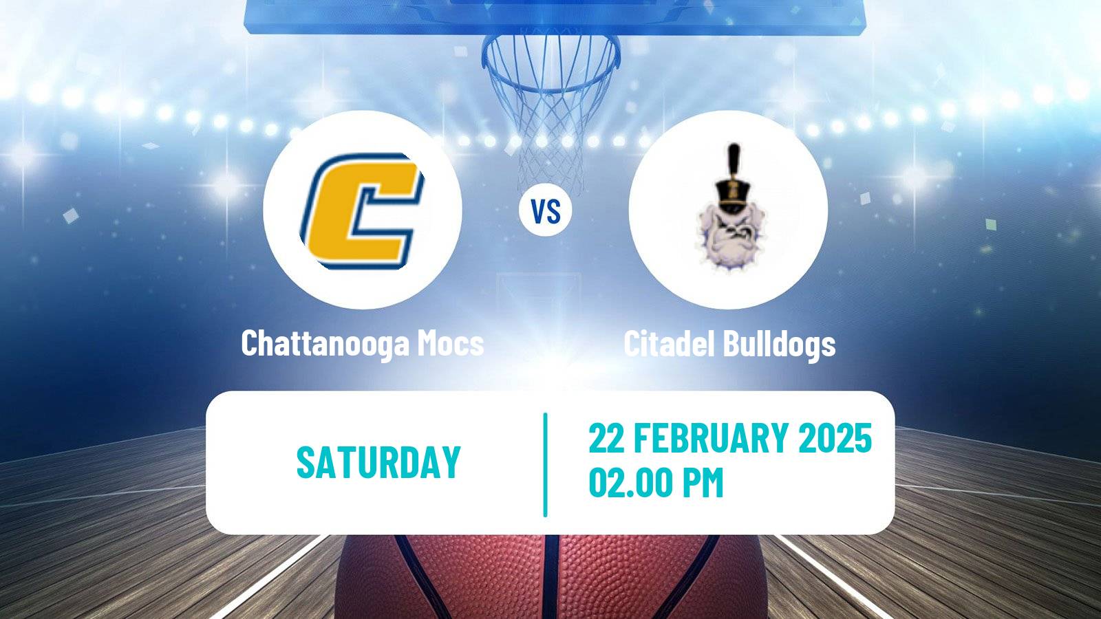 Basketball NCAA College Basketball Chattanooga Mocs - Citadel Bulldogs