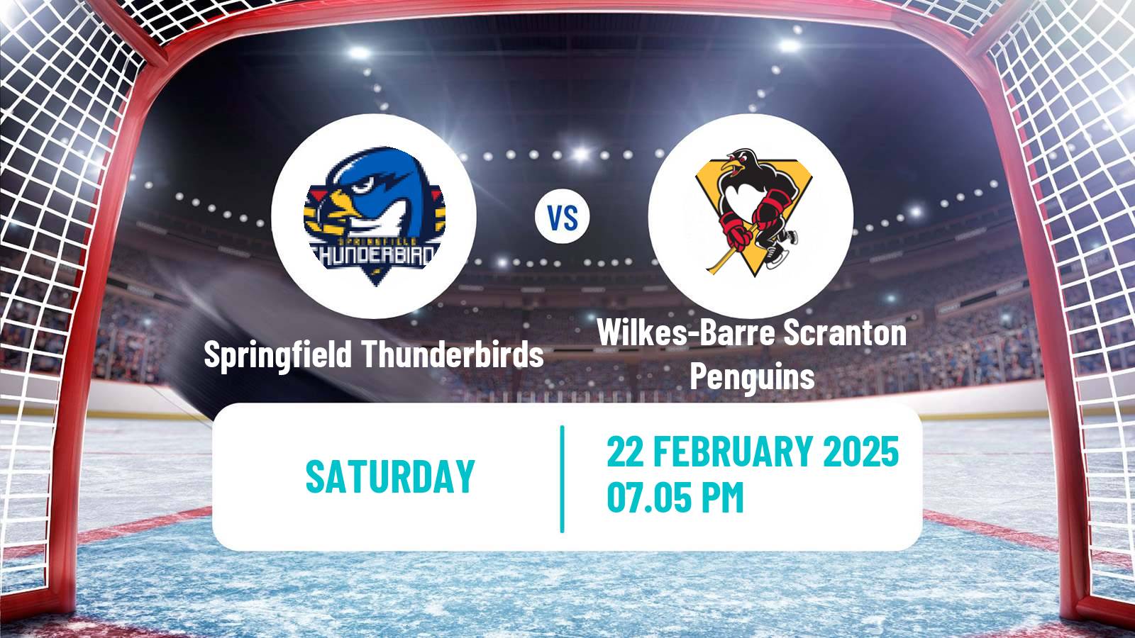 Hockey AHL Springfield Thunderbirds - Wilkes-Barre Scranton Penguins