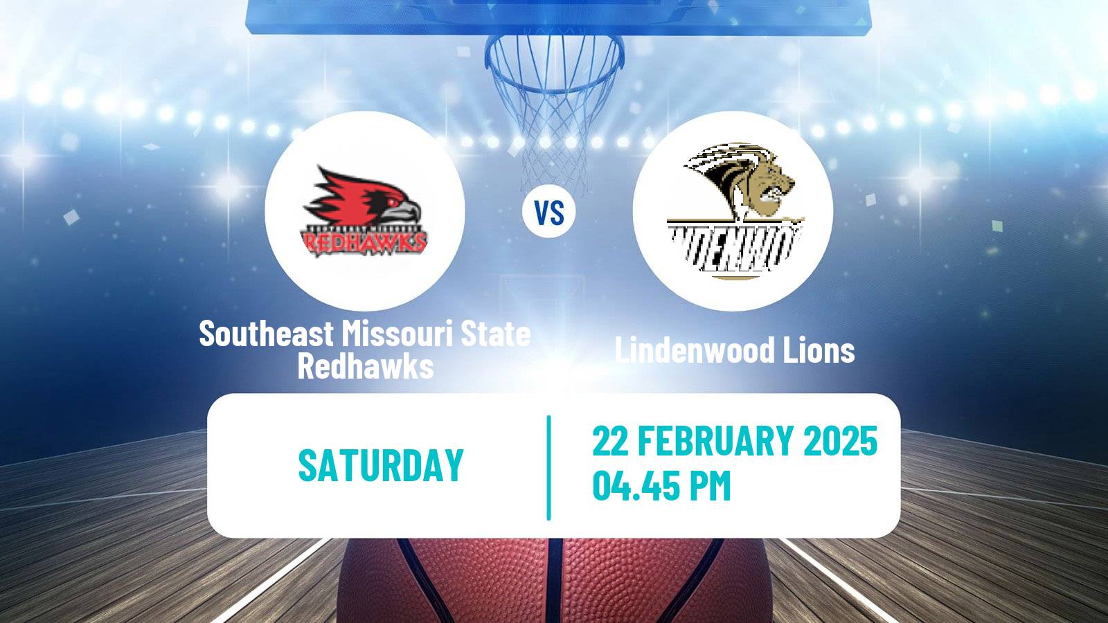 Basketball NCAA College Basketball Southeast Missouri State Redhawks - Lindenwood Lions