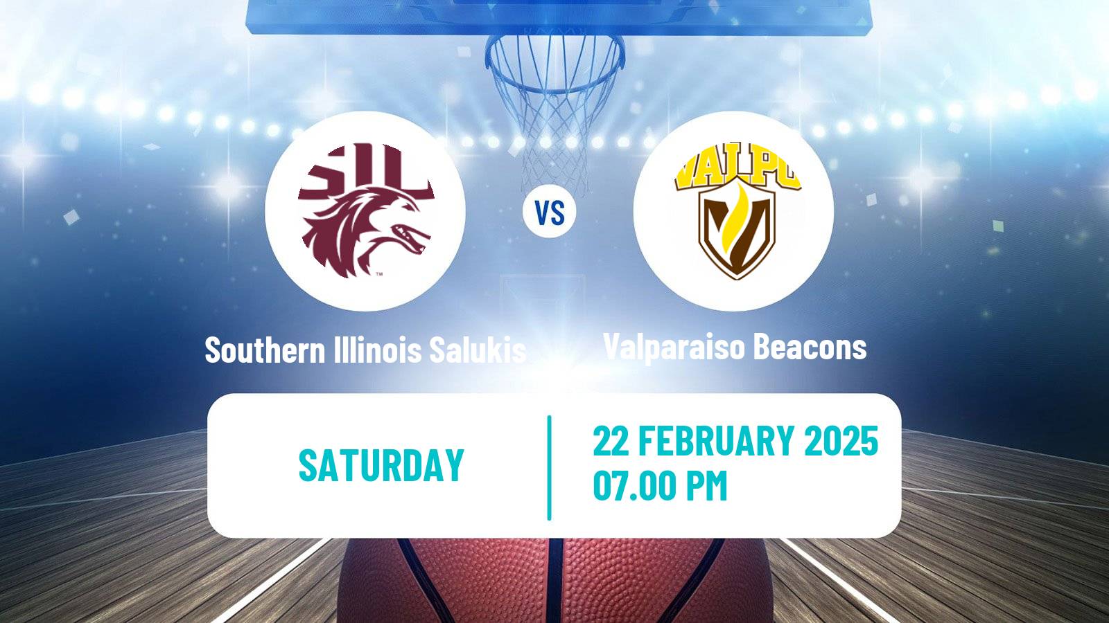 Basketball NCAA College Basketball Southern Illinois Salukis - Valparaiso Beacons