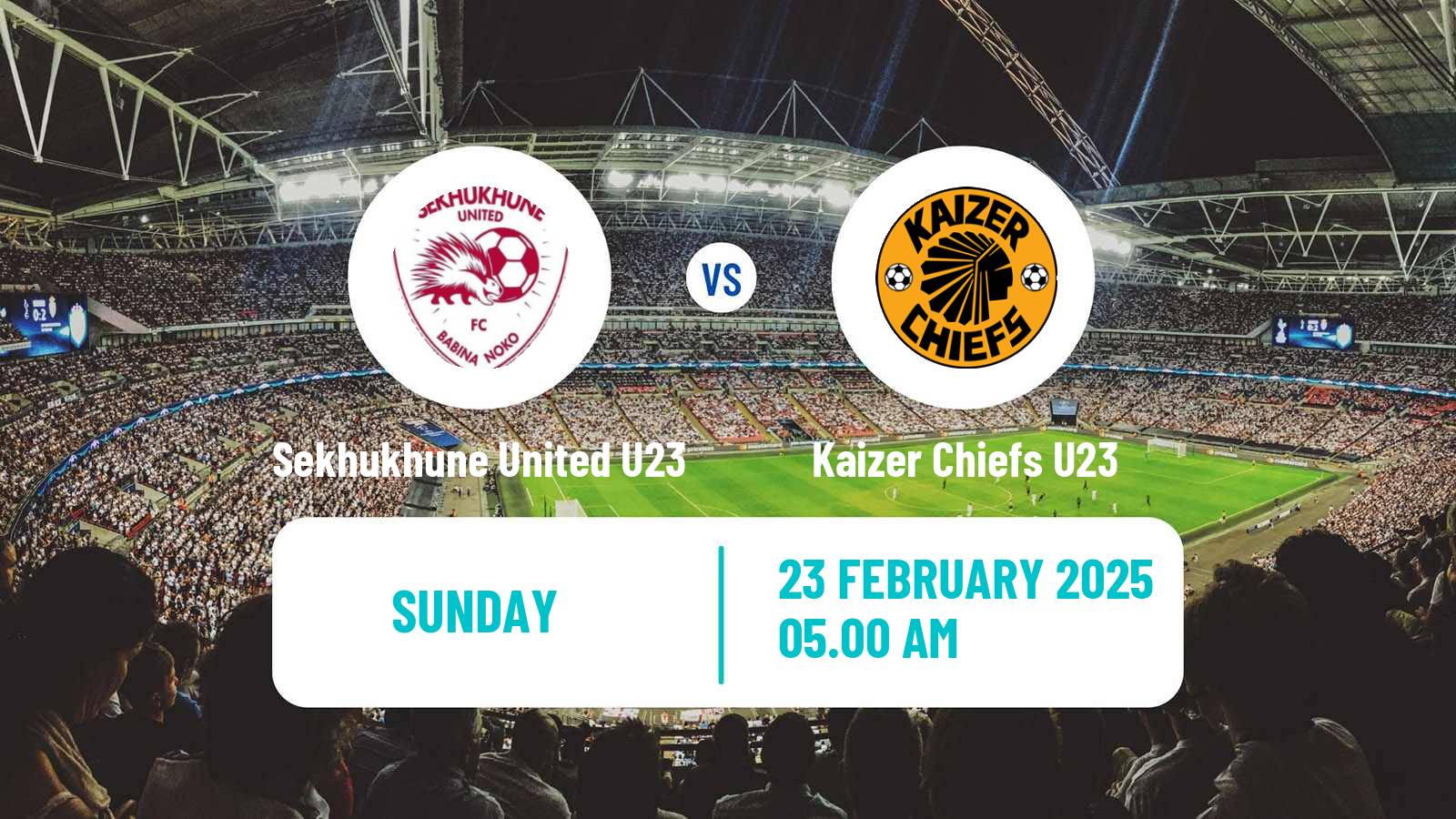 Soccer South African Diski Challenge Sekhukhune United U23 - Kaizer Chiefs U23