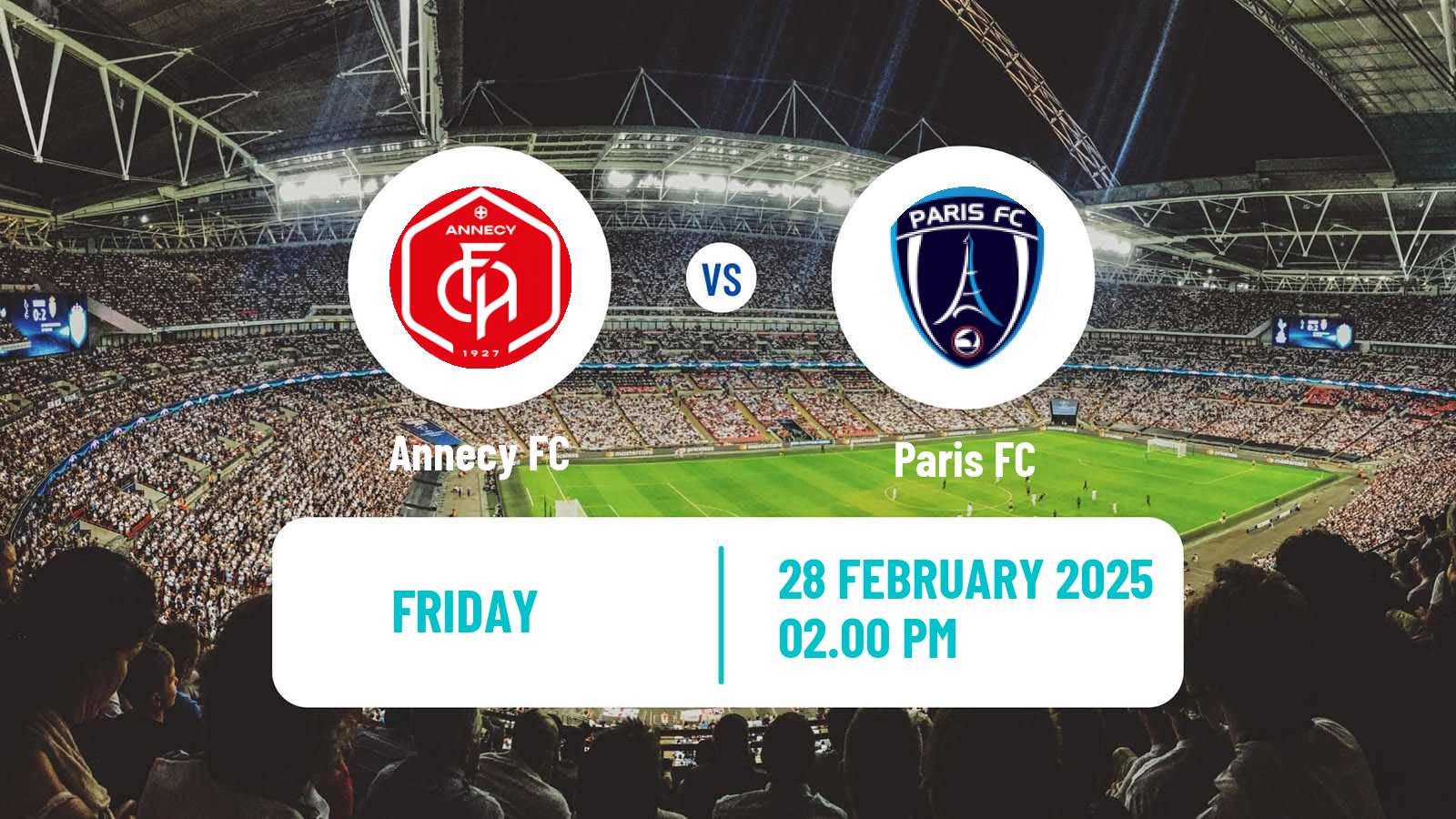 Soccer French Ligue 2 Annecy - Paris FC