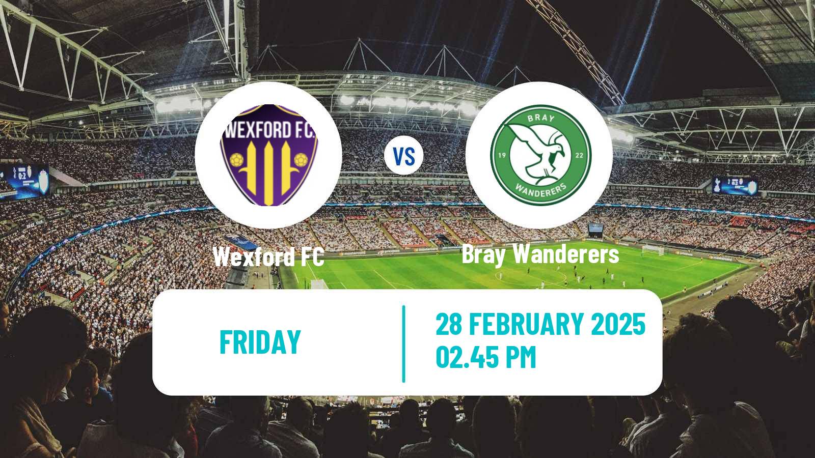 Soccer Irish Division 1 Wexford - Bray Wanderers