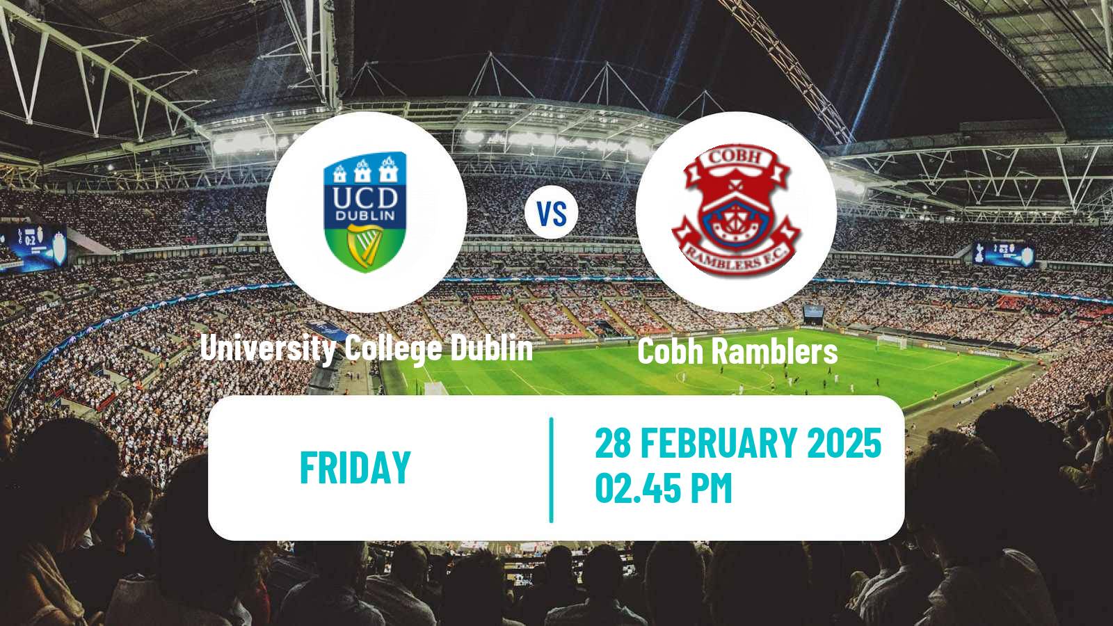 Soccer Irish Division 1 University College Dublin - Cobh Ramblers