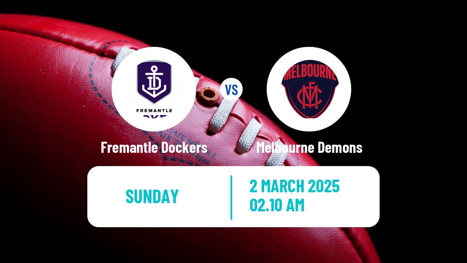 Aussie rules AAMI Community Series Fremantle Dockers - Melbourne Demons